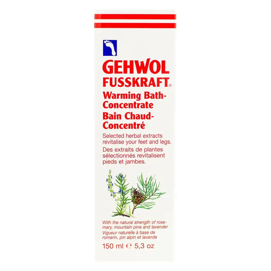 Packaging for Gehwol Fusskraft Warming Bath Concentrate