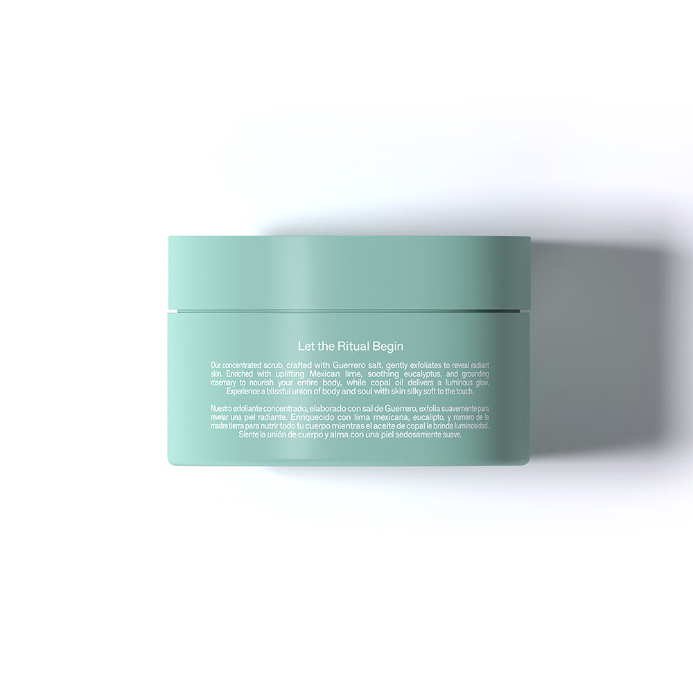 Green container with text on a white background