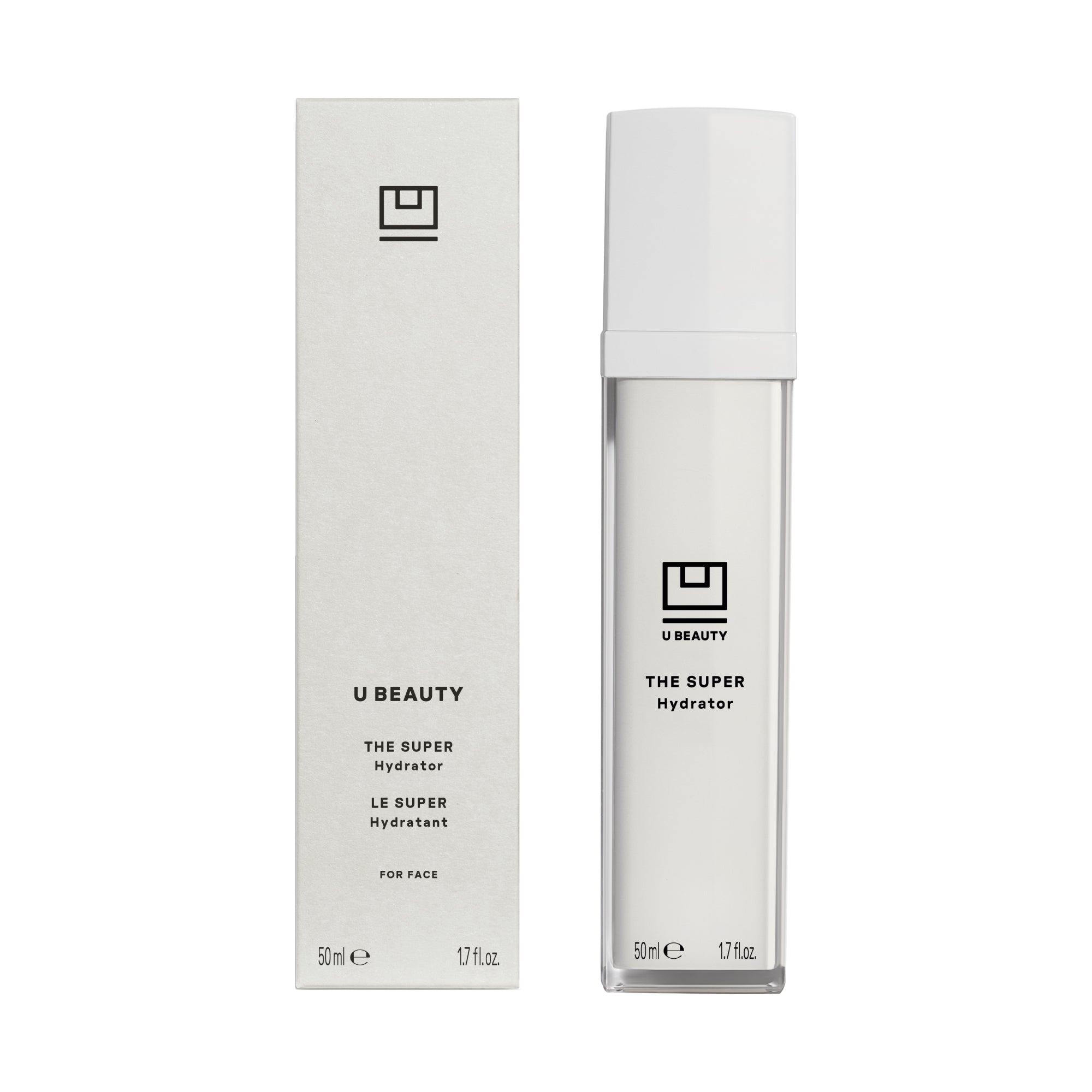 U Beauty's The SUPER Hydrator and outer box packaging.