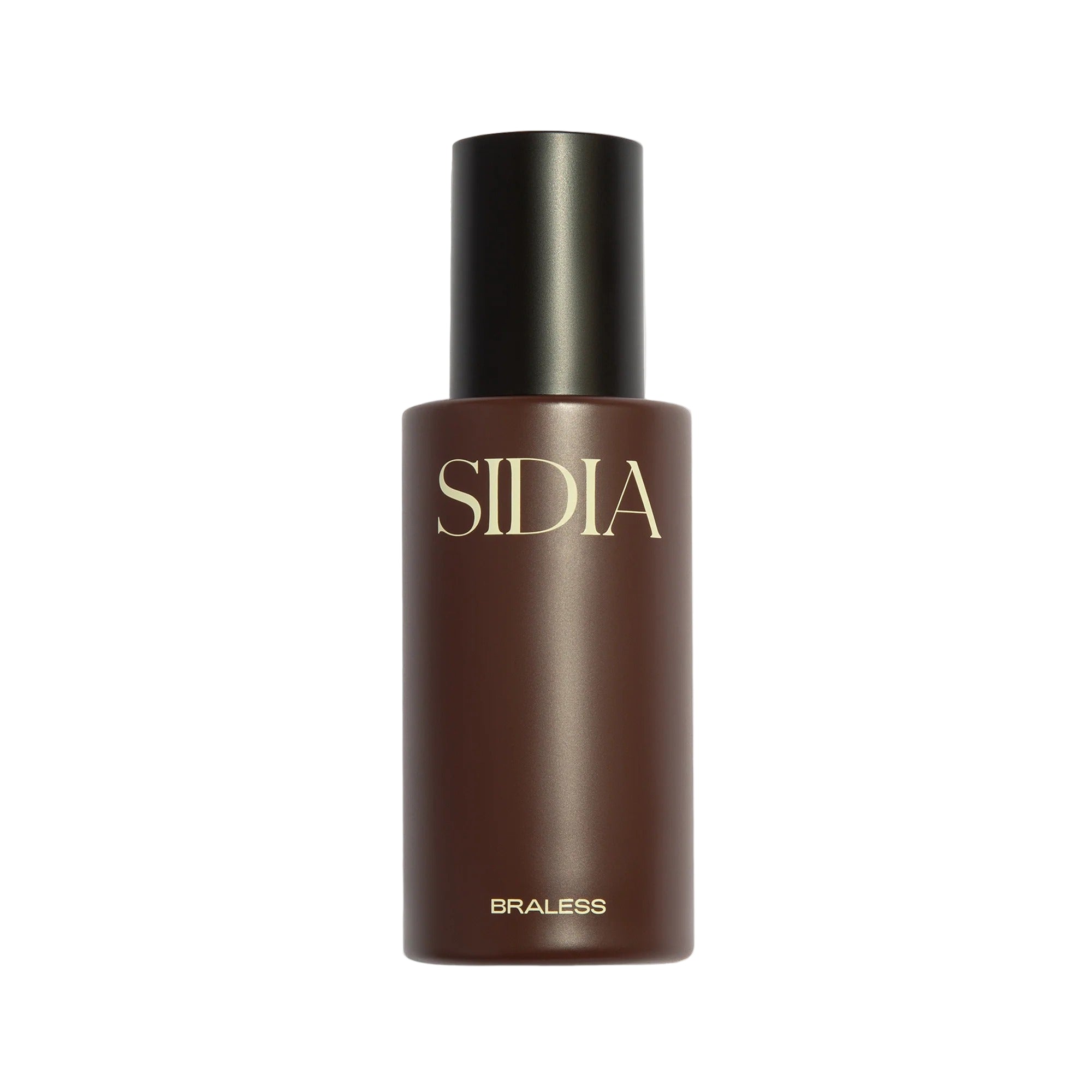 Brown bottle with 'SIDIA' branding on a light gray background