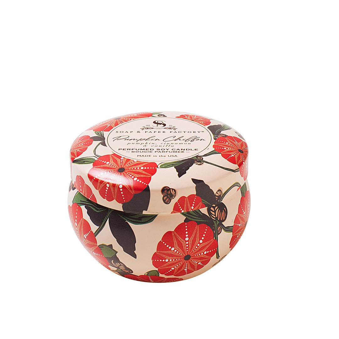 Pumpkin Chiffon Small Tin Soy Candle