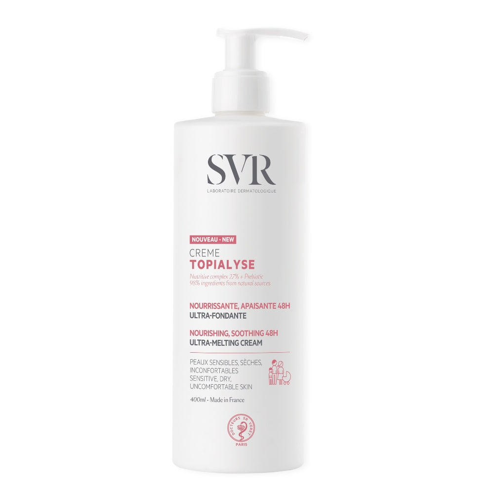 SVR Topialyse cream bottle on a white background