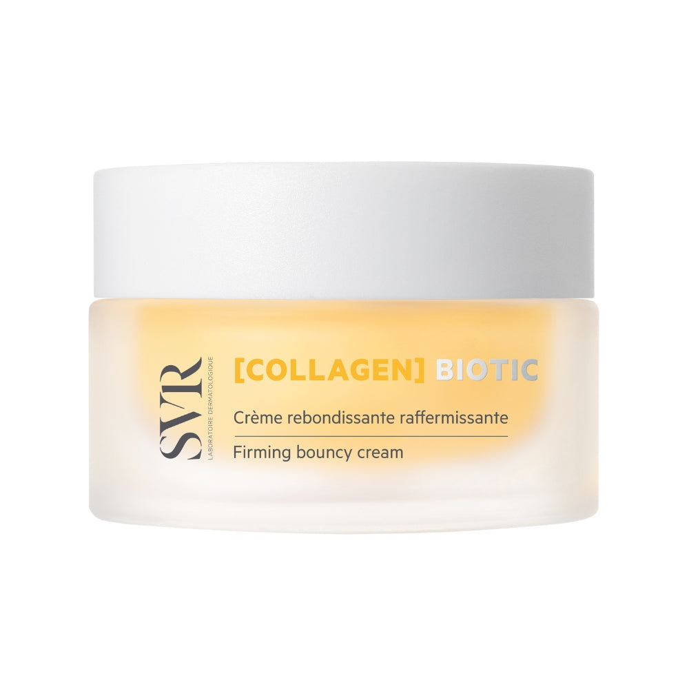 Jar of SVR Collagen Biotic cream on a white background