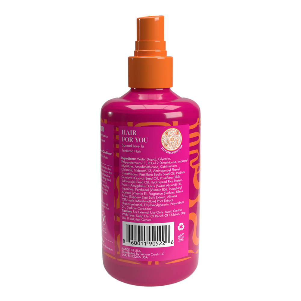 Pink bottle with orange cap on a white background