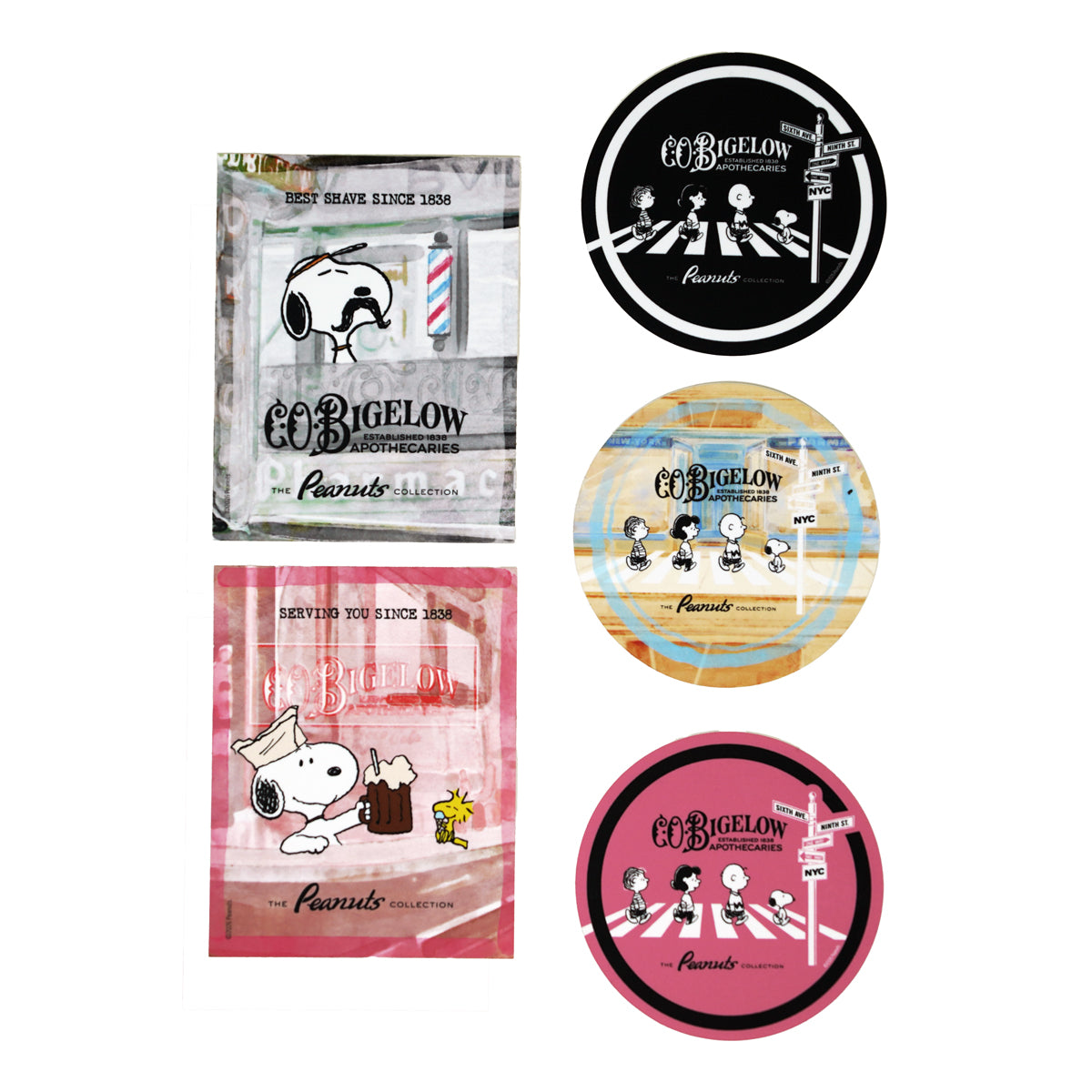 Peanuts® x C.O. Bigelow Sticker Set