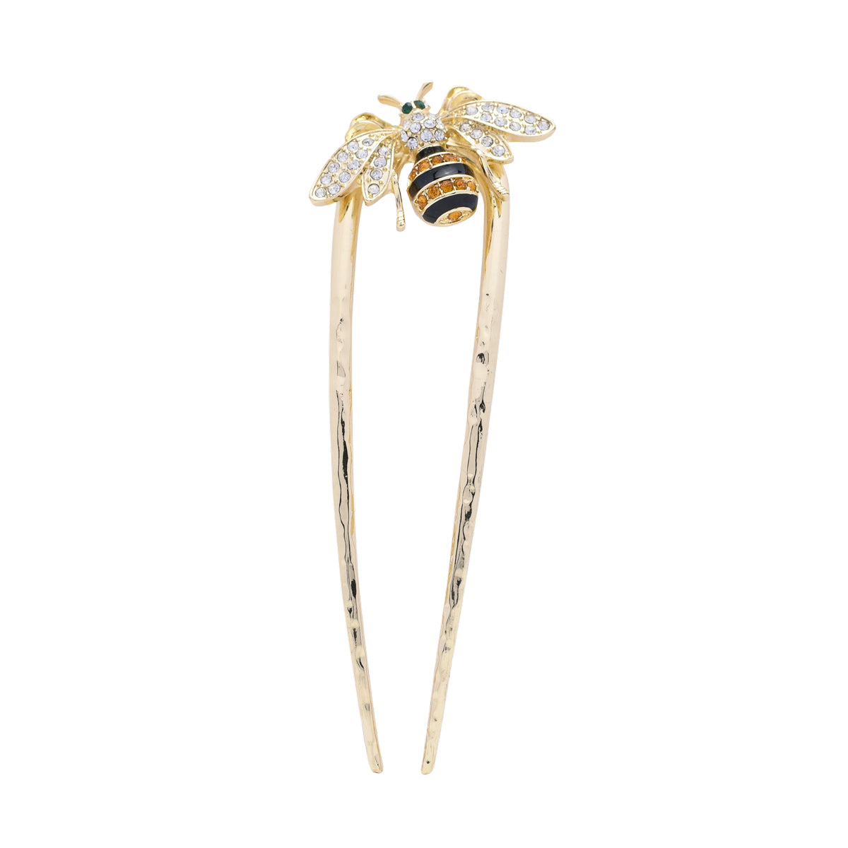Stripey Bee Hairpin - Medium