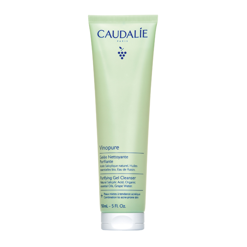 Caudéalé Vinopure Purifying Gel Cleanser tube on a white background