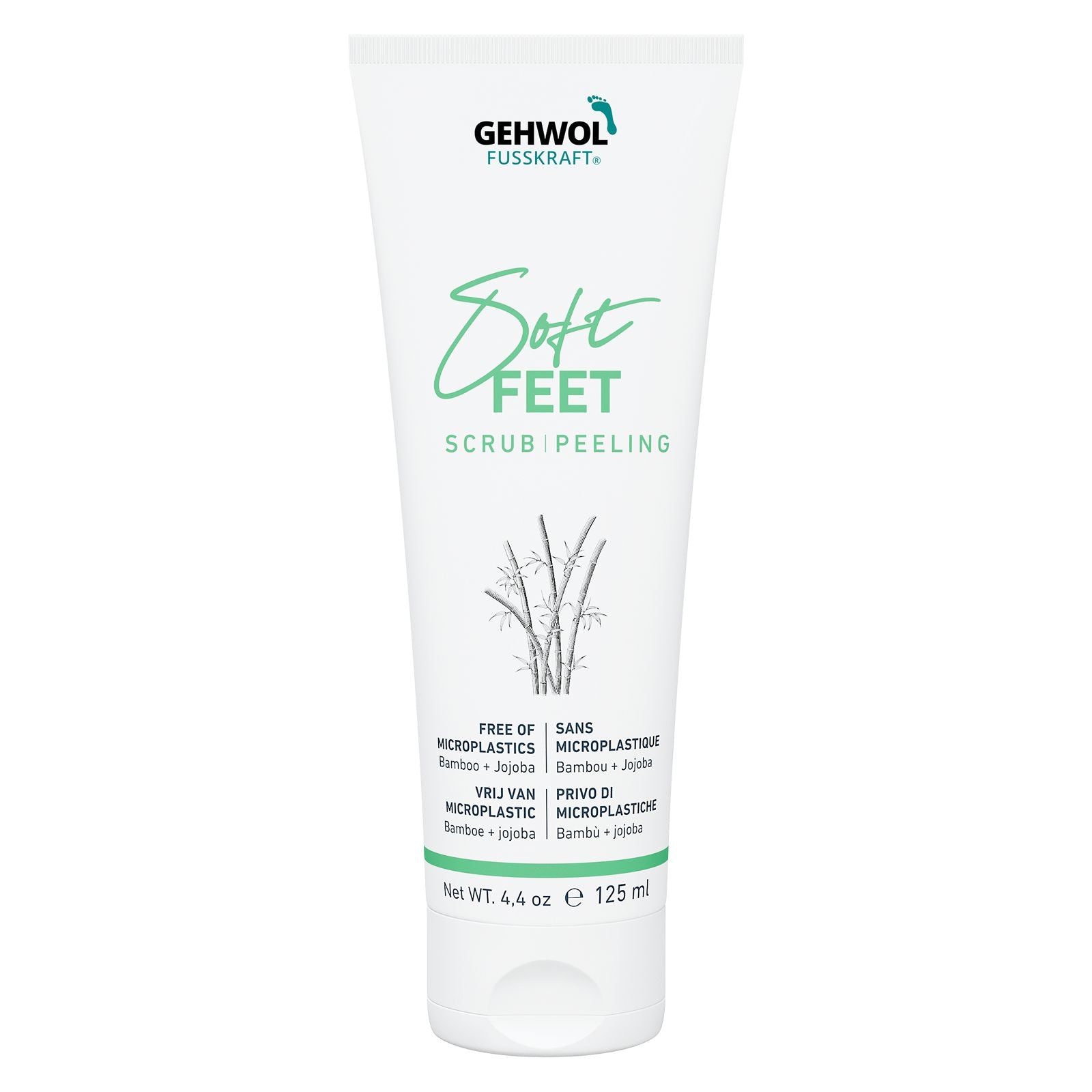 Gehwol Fusskraft Soft Feet Scrub on a white background