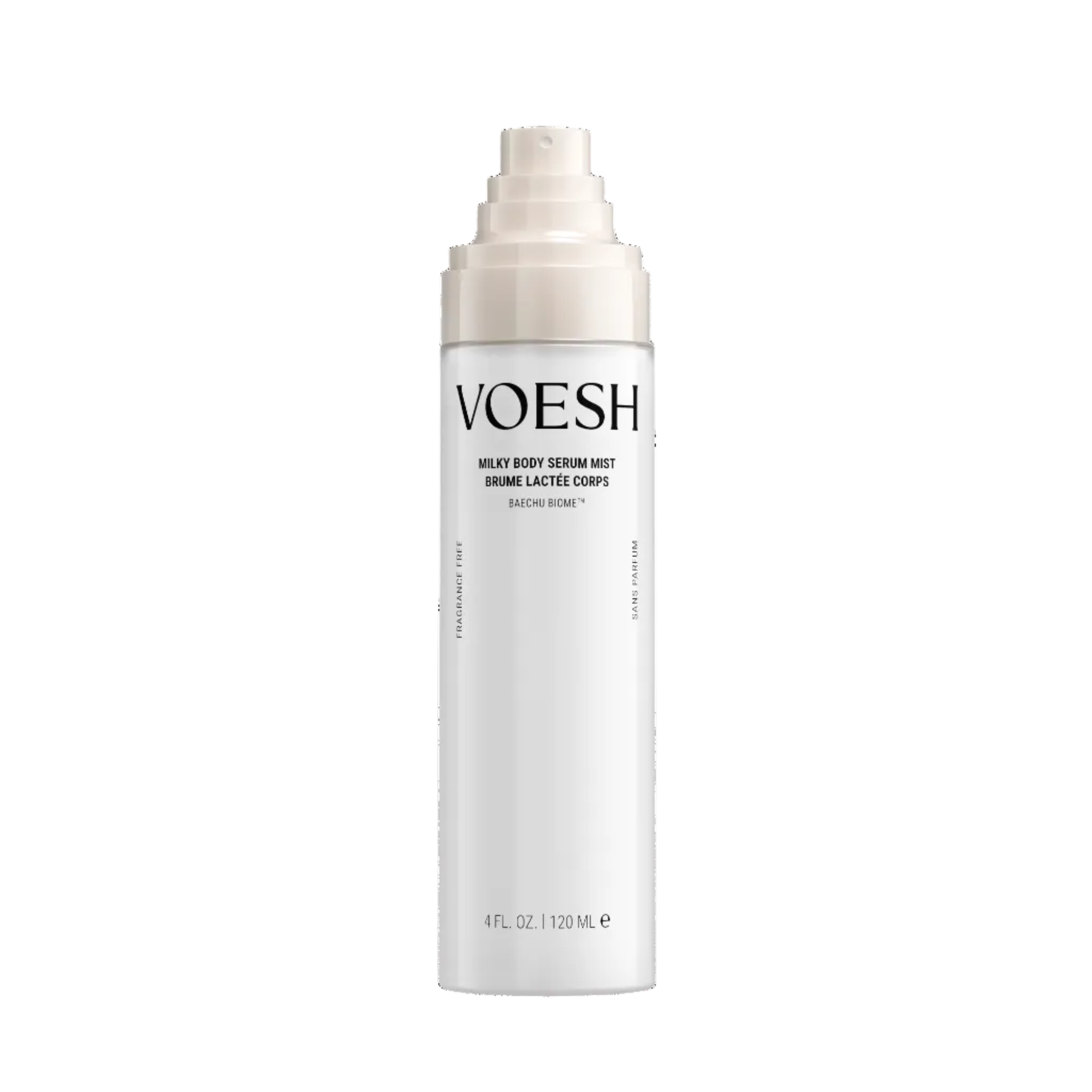 VOESH body serum bottle on a white background