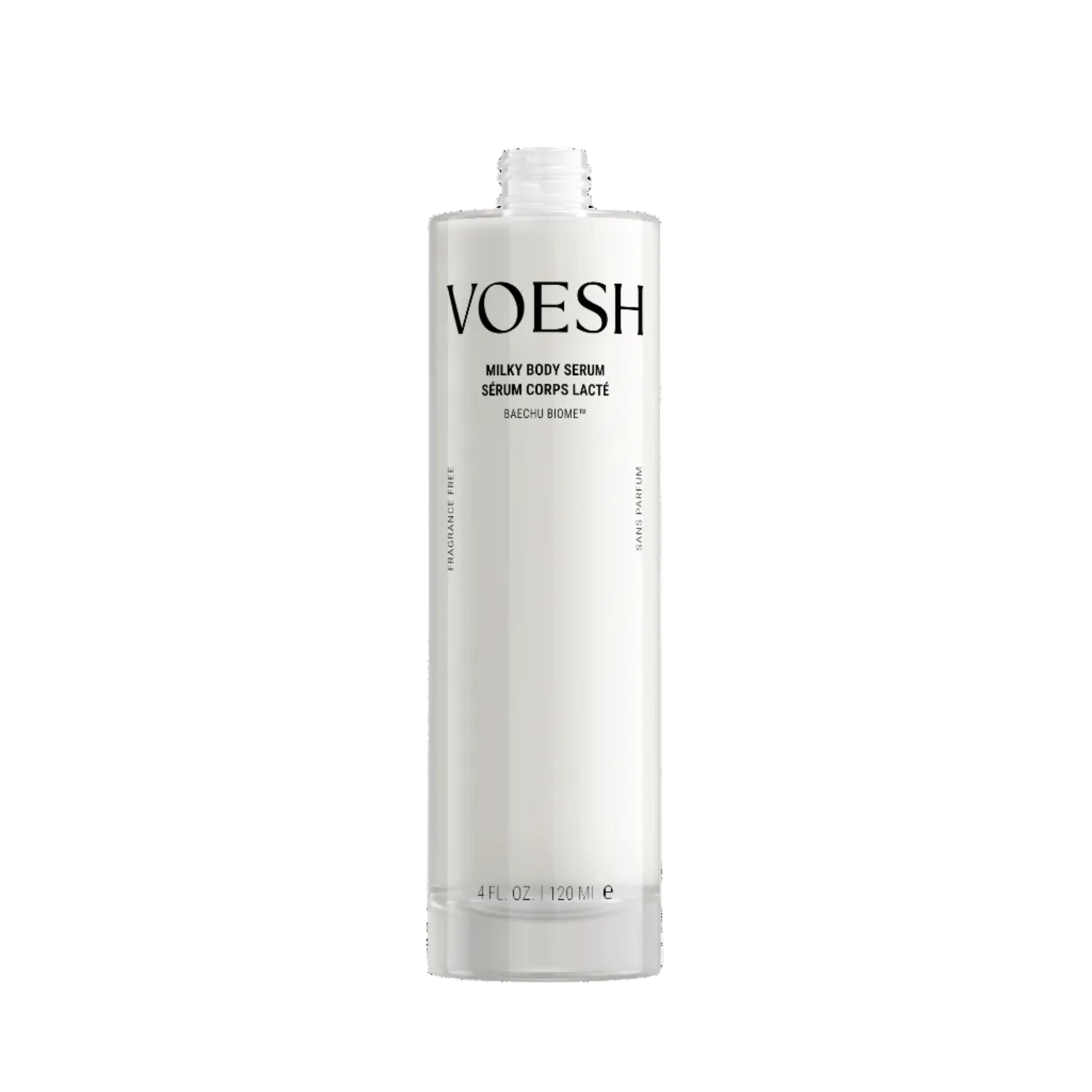 Voesh Milky Serum bottle labeled on a white background
