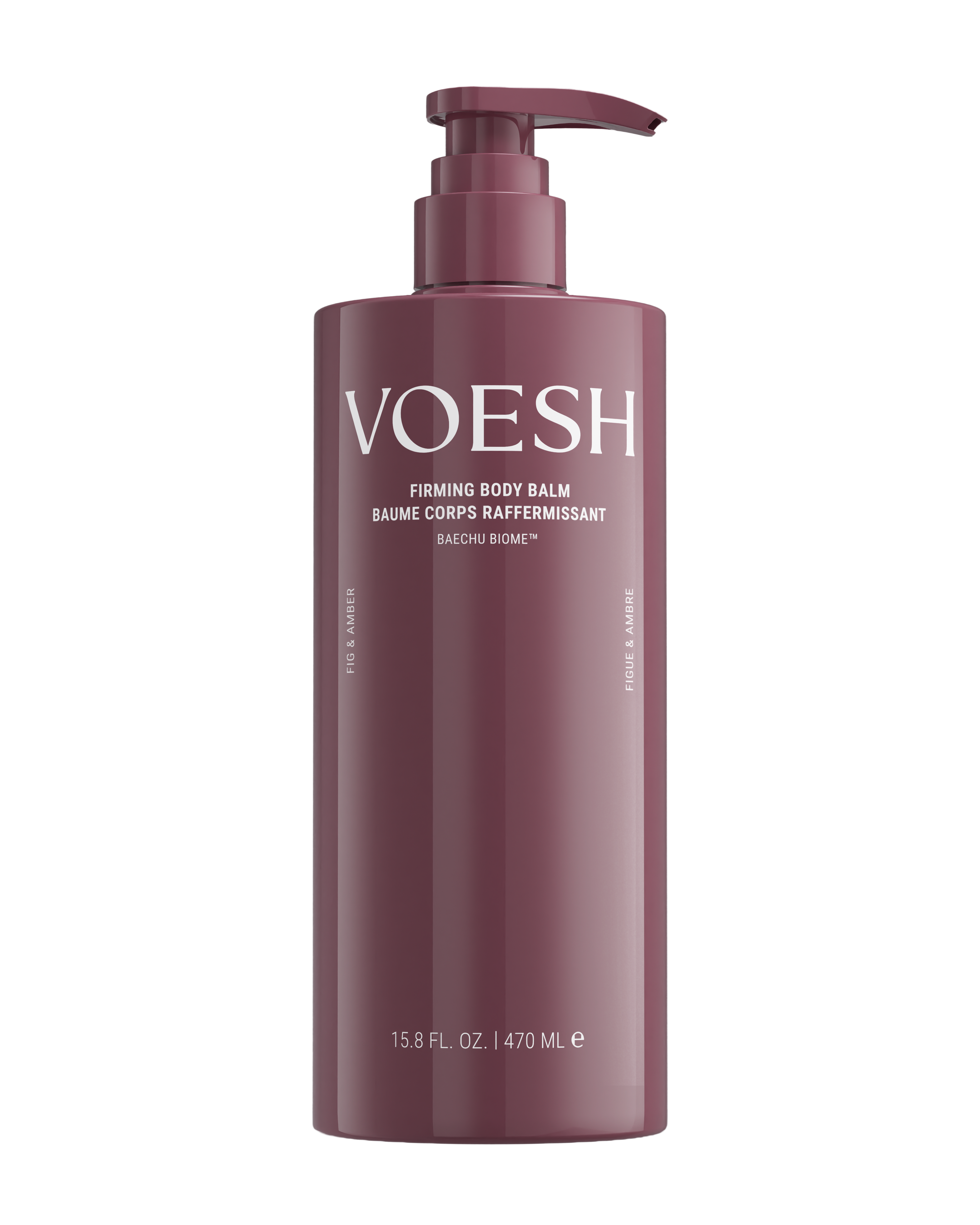 VOESH firming body balm bottle on a white background