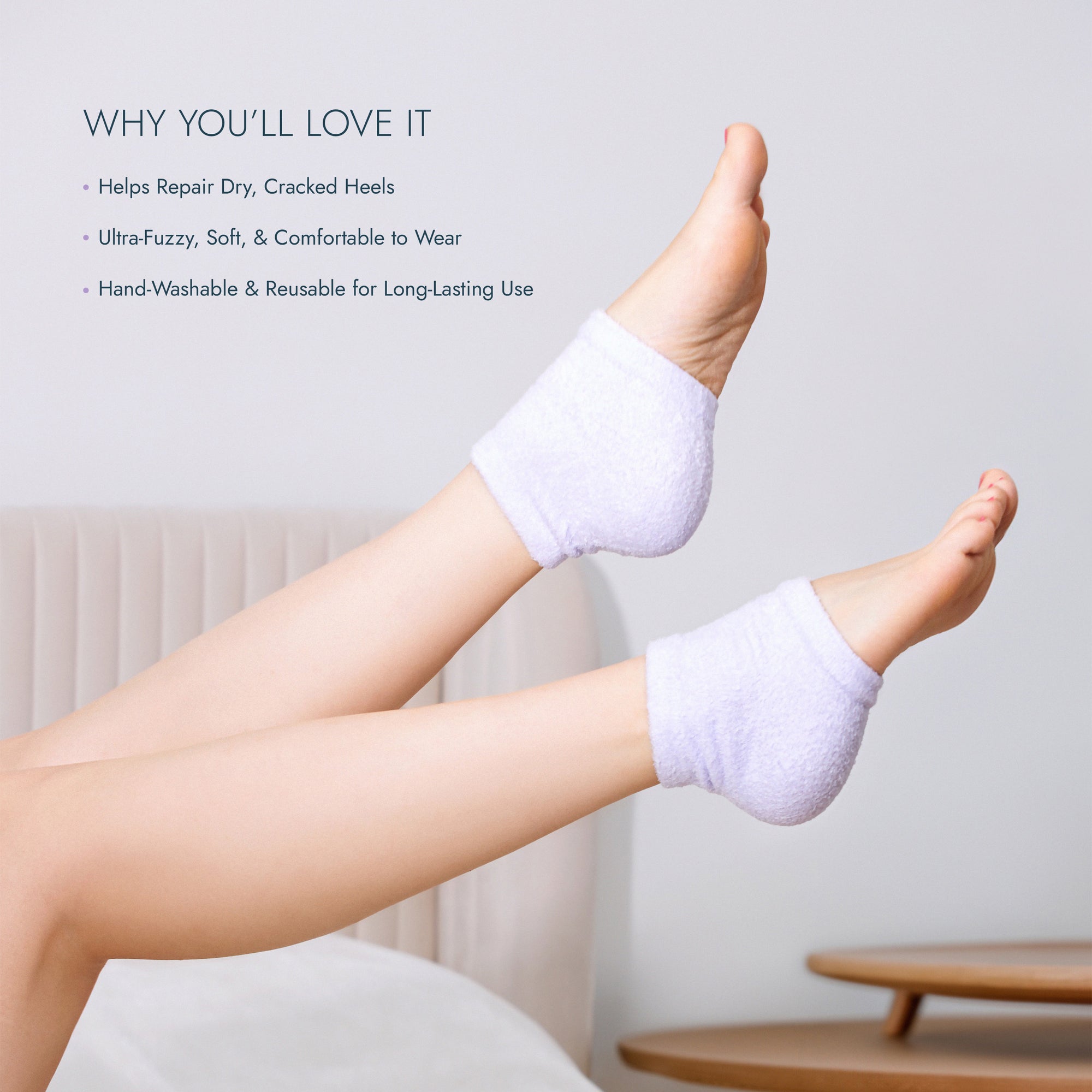 Moisturizing Heel Socks - Purple – C.O. Bigelow