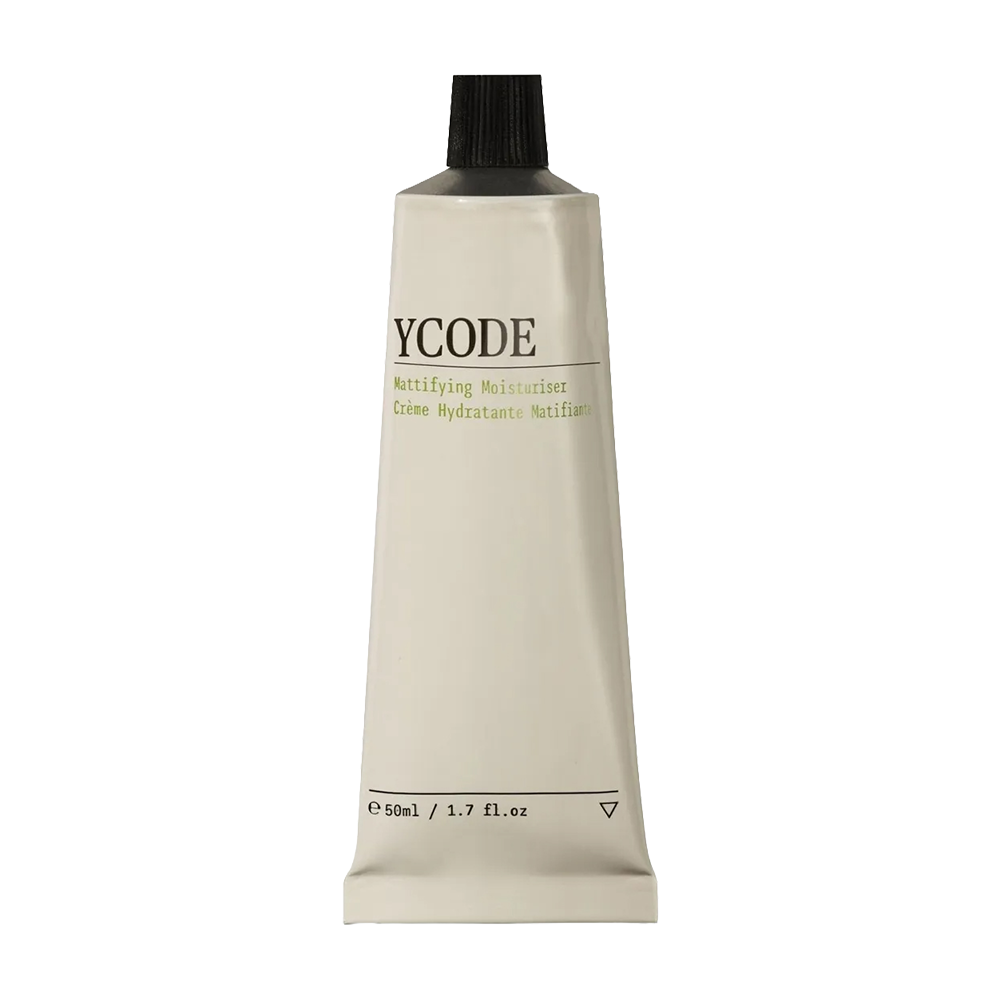 YCODE tube of moisturizer on a white background