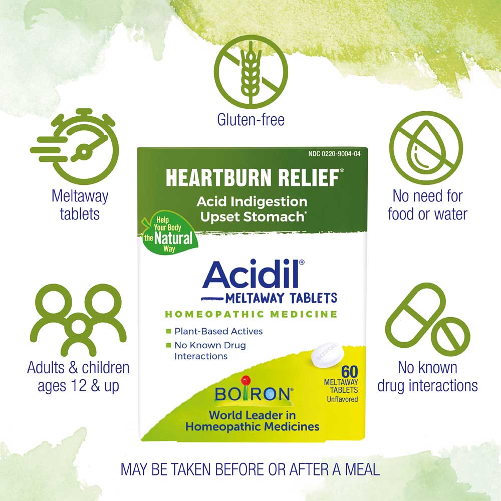 Acidil Heartburn Relief Meltaway Tablets