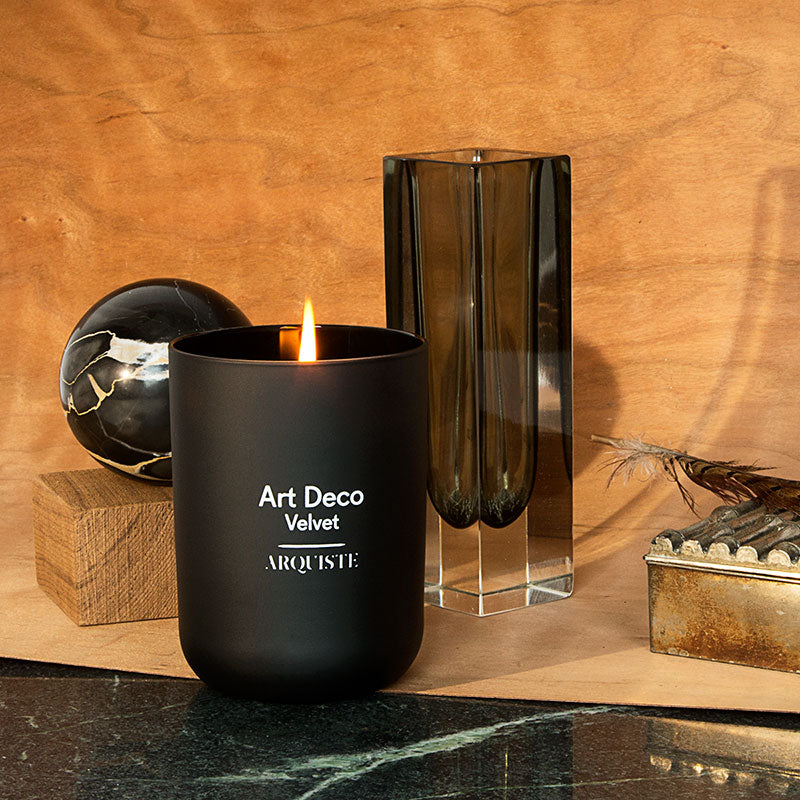 Art Deco Velvet Candle