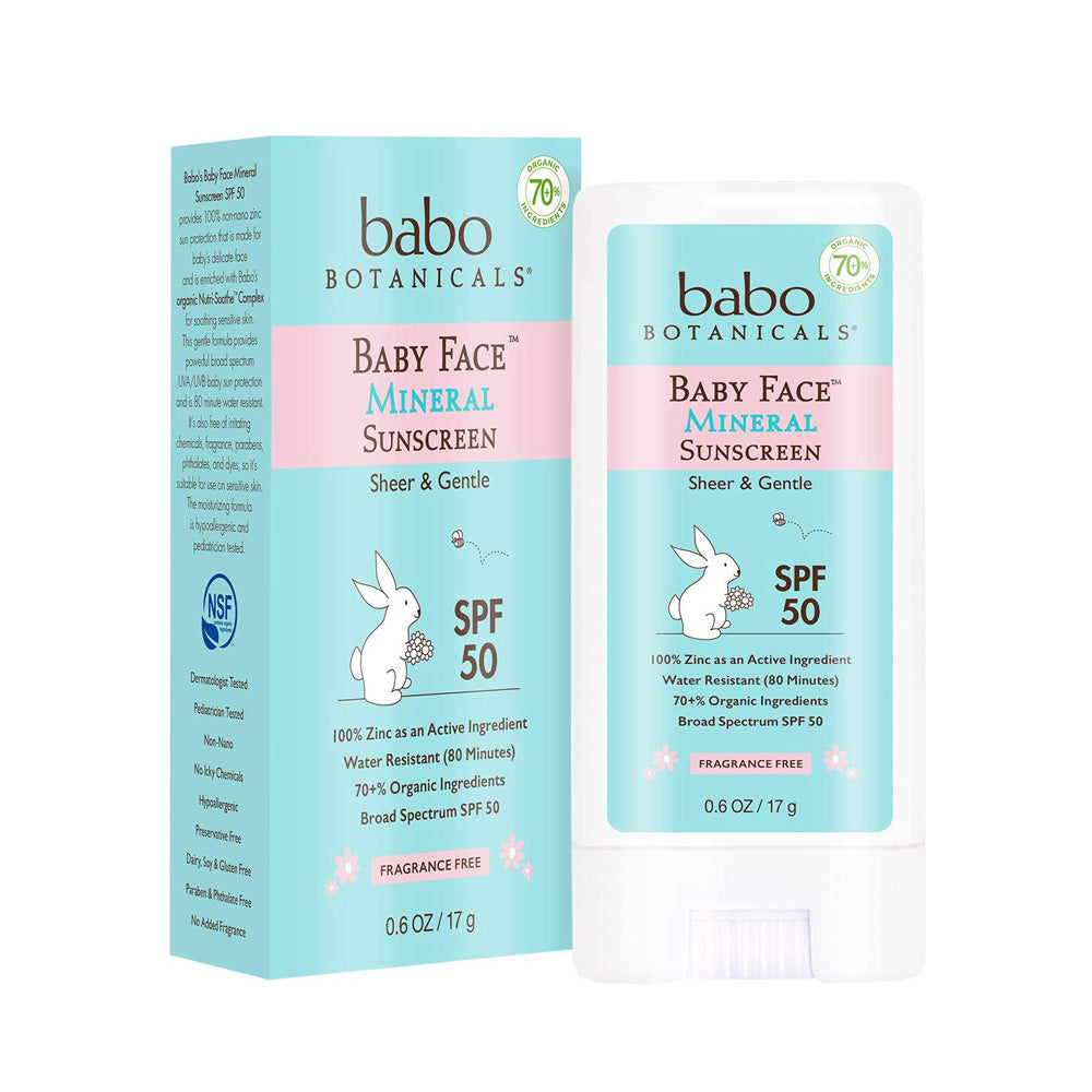 Baby Face - SPF 50 Mineral Sunscreen Stick