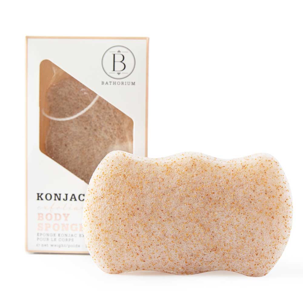 Konjac Walnut Shell Exfoliating Body Sponge