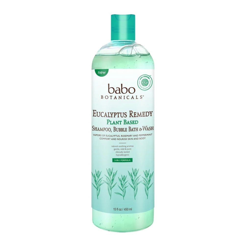 Eucalyptus Remedy Shampoo, Bubble Bath & Wash