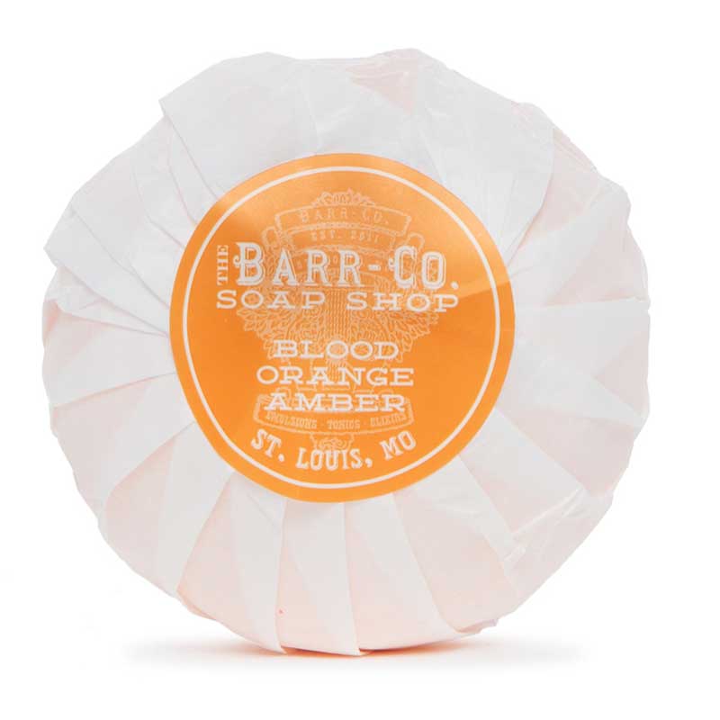 barr-co blood orange amber bathbomb