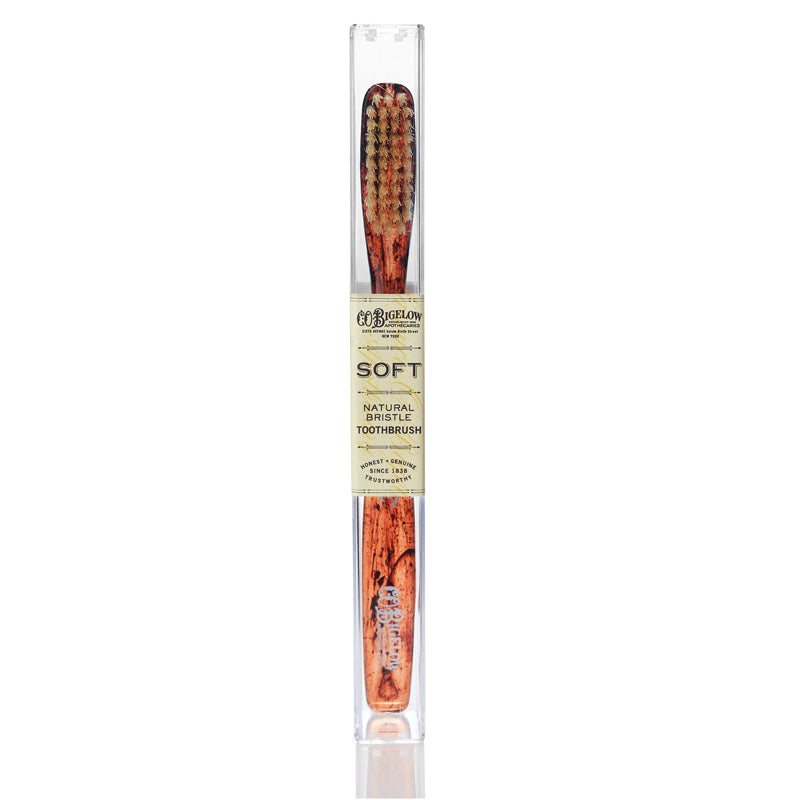 Natural Bristle Toothbrush - Soft Tortoise