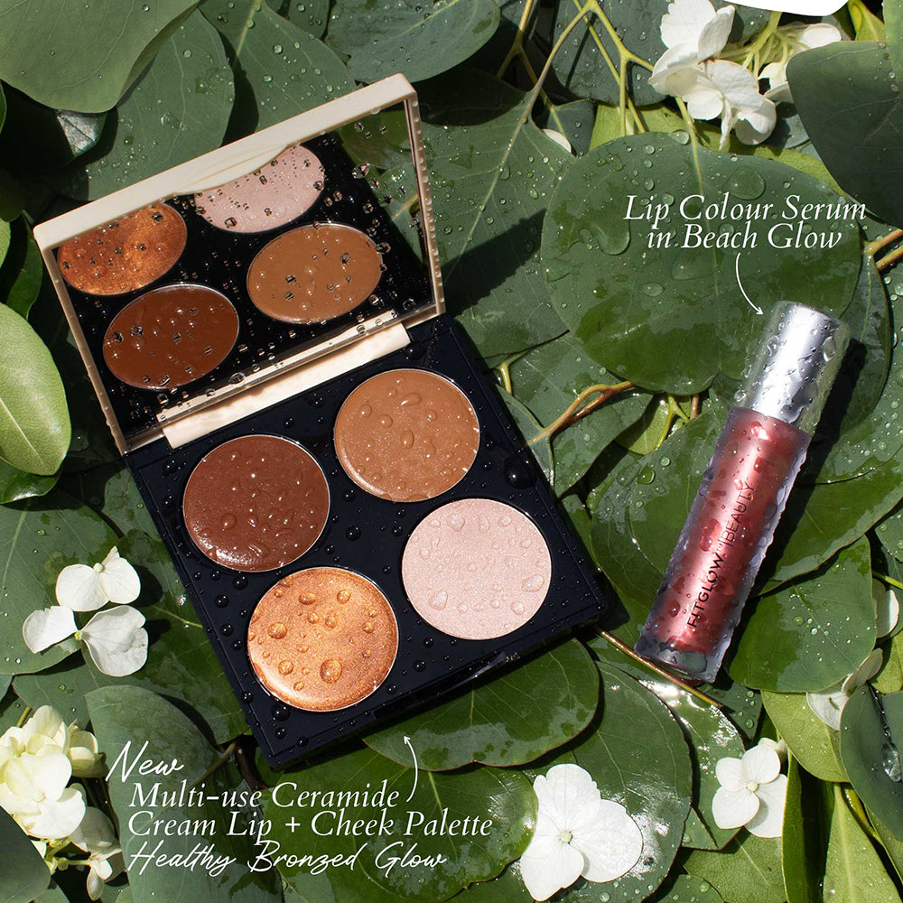 Multi-Use Ceramide Lip and Cheek Palette - Buffed Glow