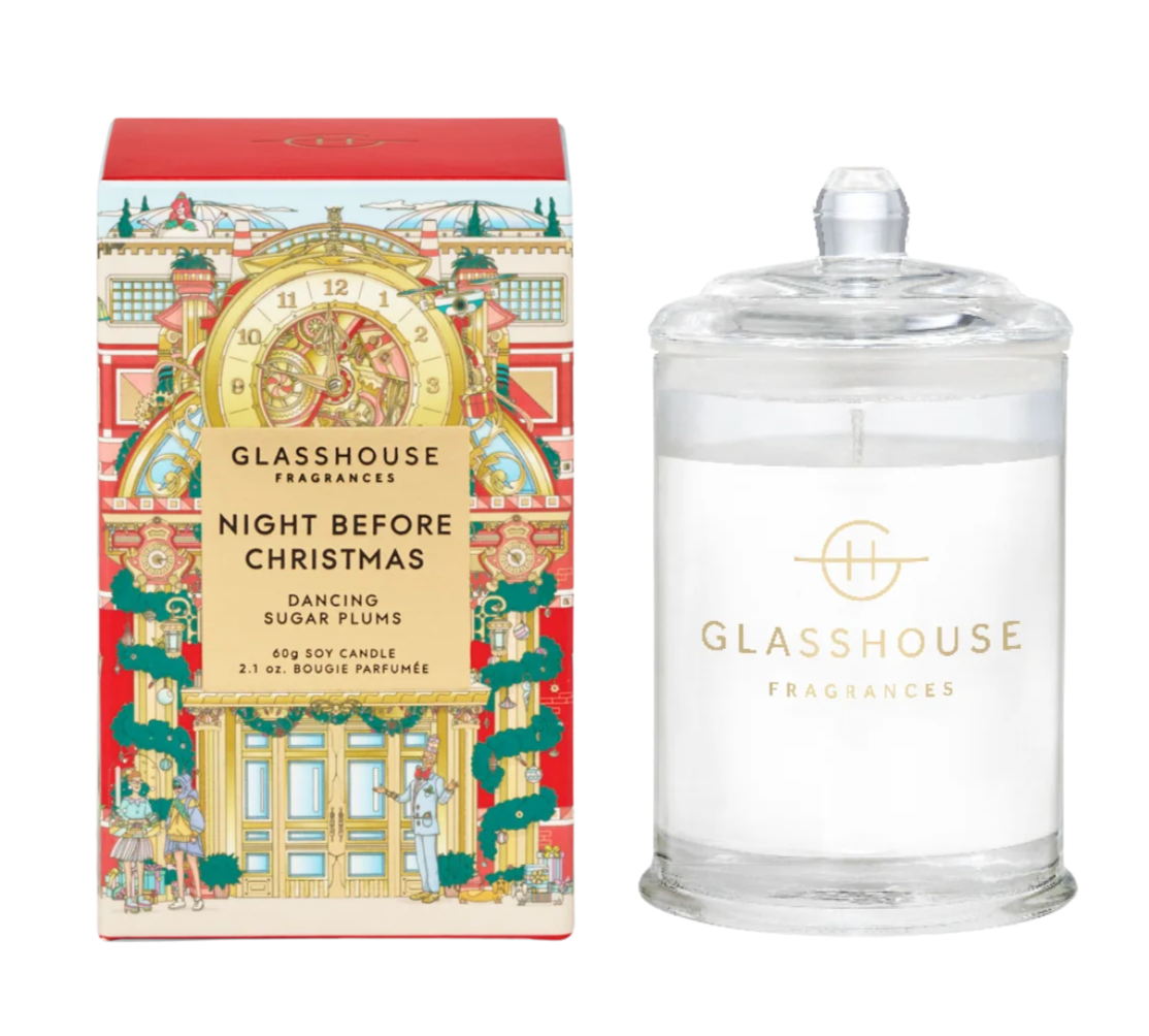 Night before candle with decorative box.