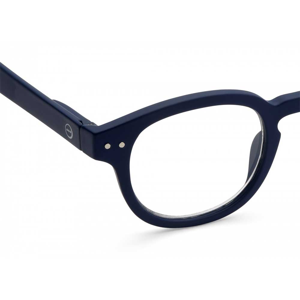 Izipizi Paris Reading Glasses # C - The Retro - Navy Blue (corner view)