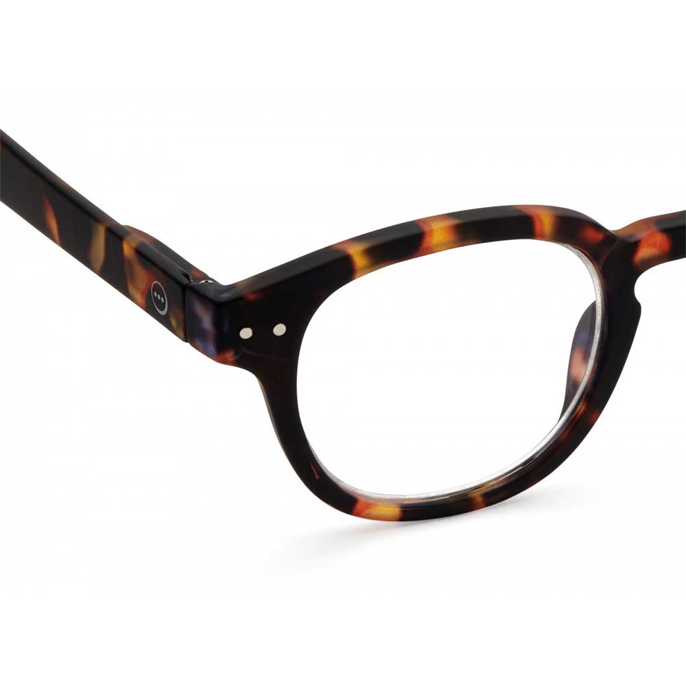 Izipizi Paris Reading Glasses # C - The Retro - Tortoise (corner view)