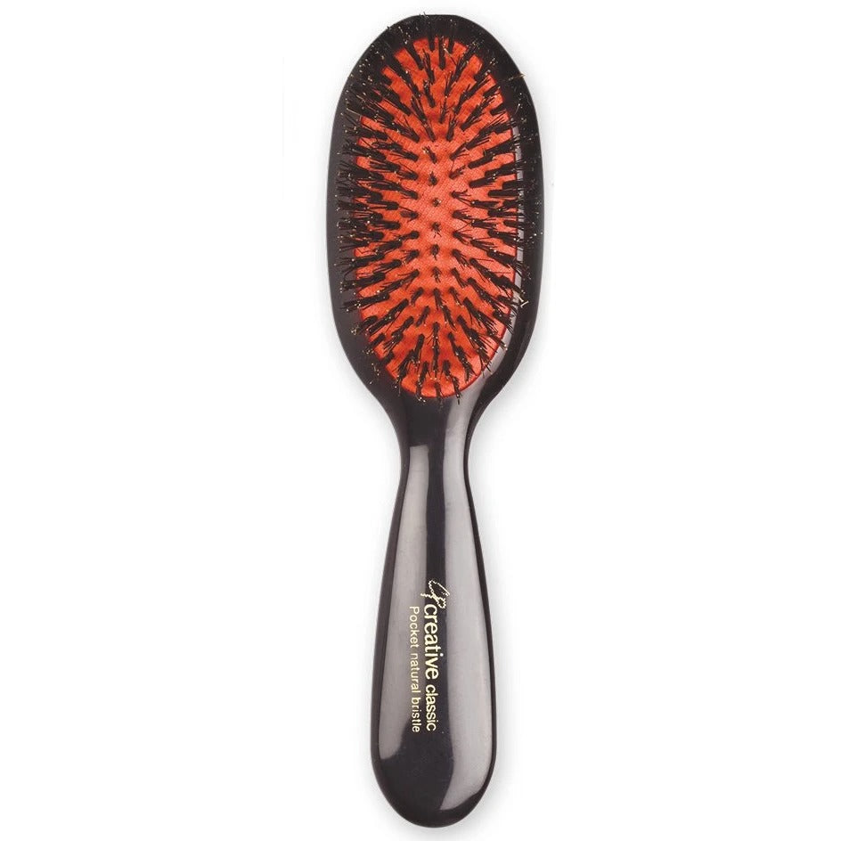 Classic Pocket Natural Boar Bristle Brush - Black – C.O. Bigelow
