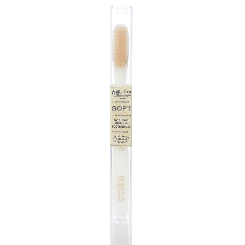 Natural Bristle Toothbrush - Soft Ivory