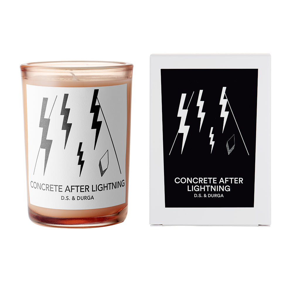 Concrete After Lightning Candle