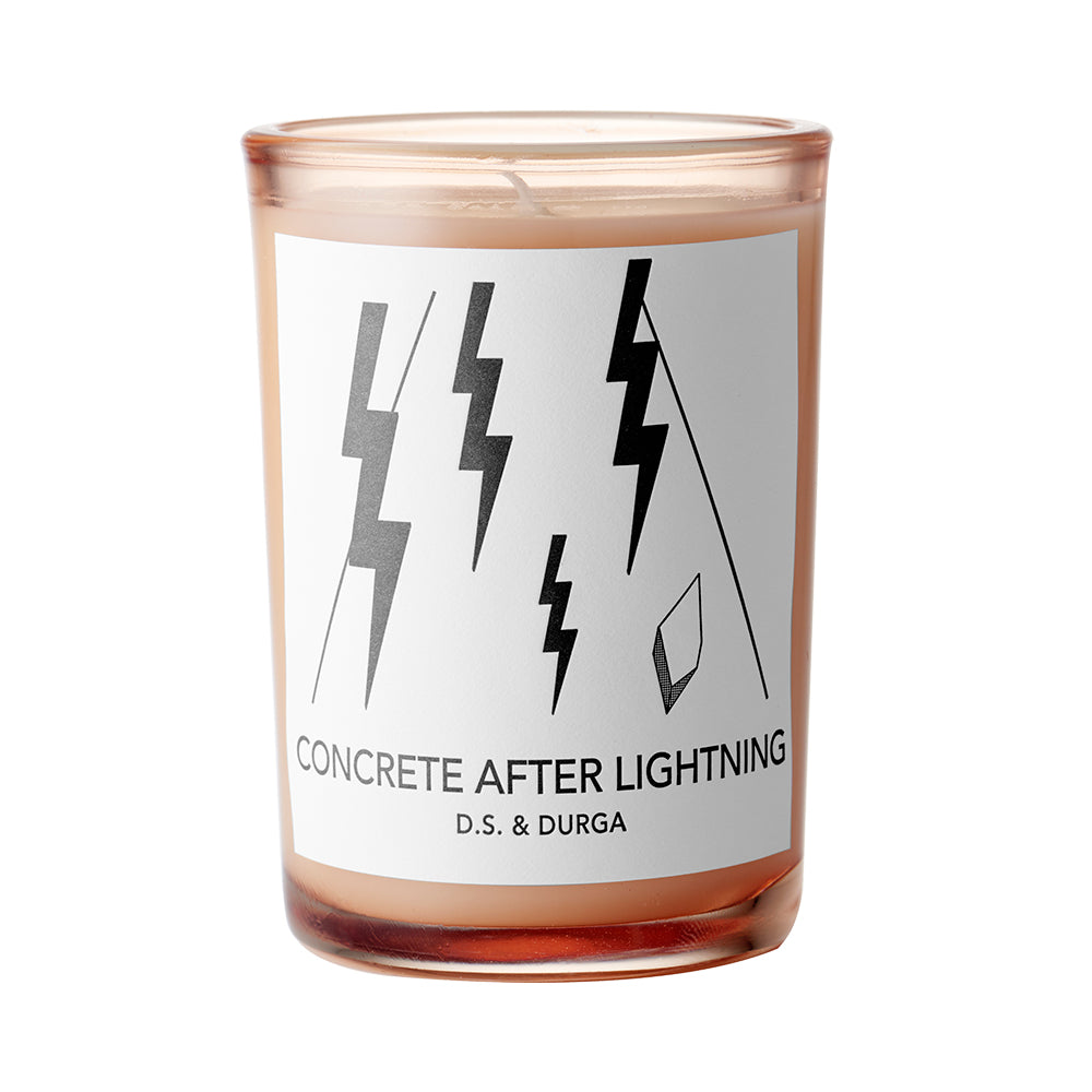 Concrete After Lightning Candle