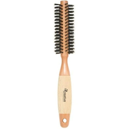 1.5 Inch Boar Bristle Round Hair Brush - Birch Handle # CR1