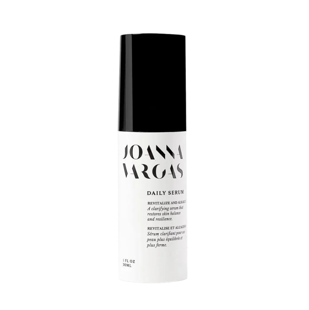Joanna Vargas Daily Serum bottle on a white background