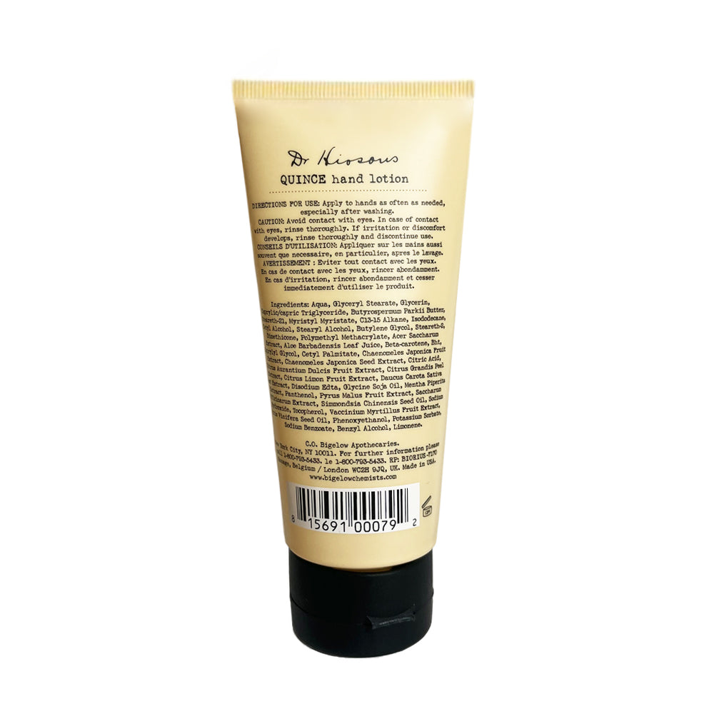 Dr. Hiosous Quince Hand Lotion No. 007 - 2 fl oz – C.O. Bigelow