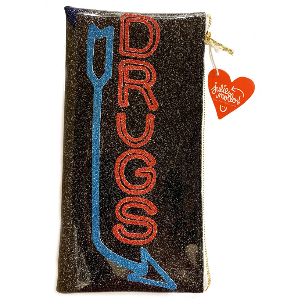 C.O. Bigelow Drugs Sign Clutch by Julie Mollo