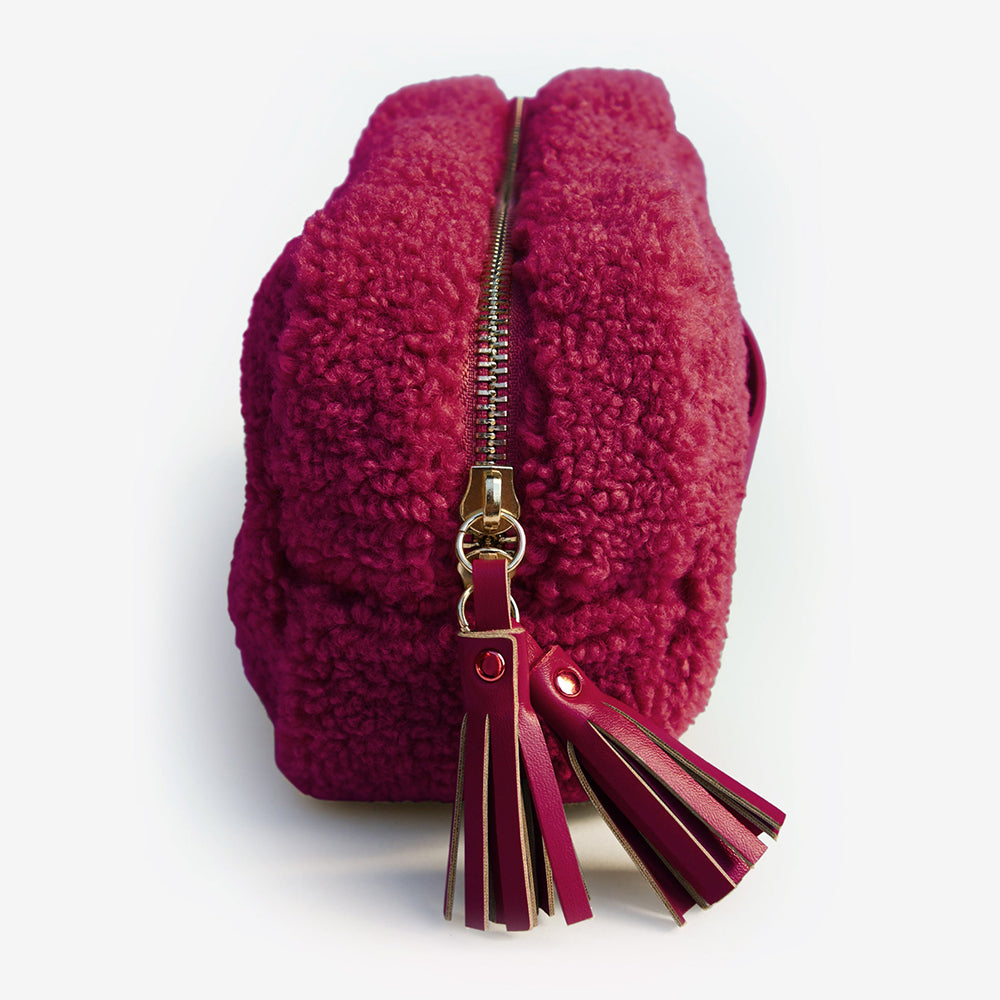 Teddy Pouch - Raspberry