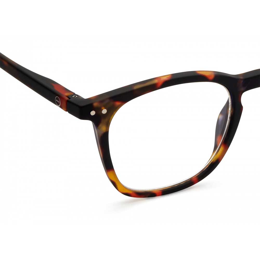 Izipizi Paris Reading Glasses # E - The Trapeze - Tortoise (corner view)