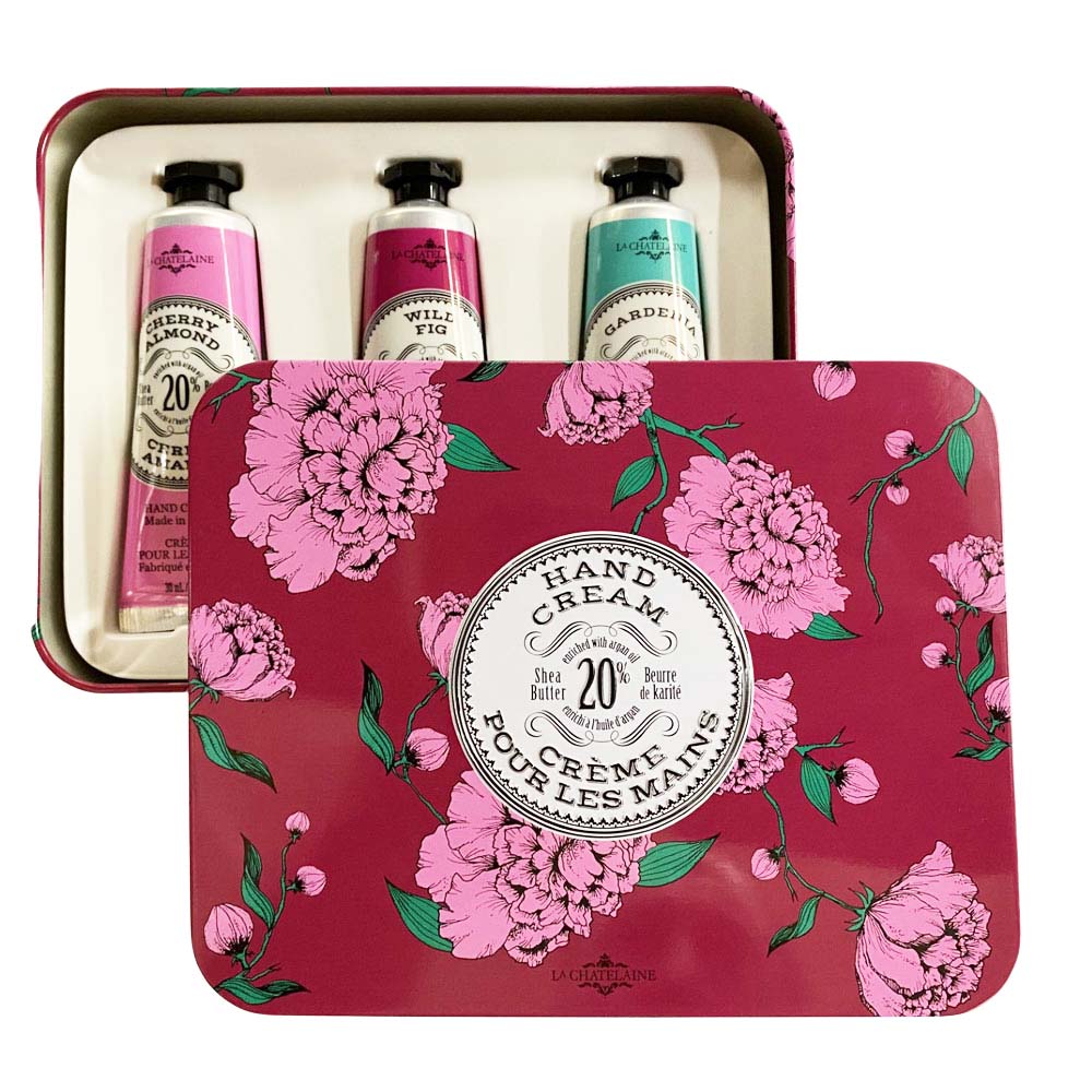 Hand Cream Trio Gift Tin - Eggplant