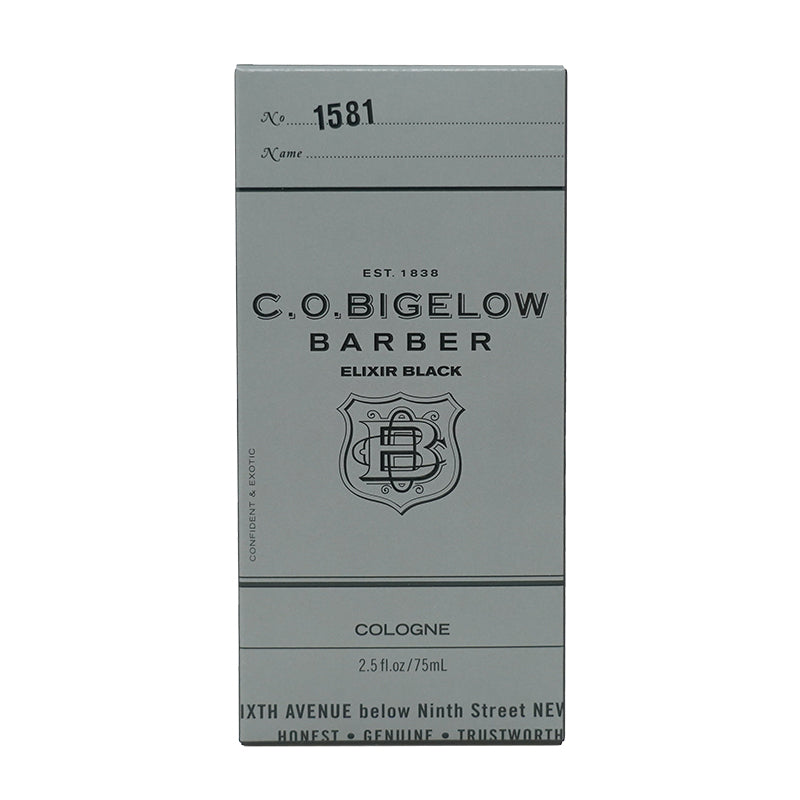 bigelow 1581 elixir black barber cologne 2.5oz