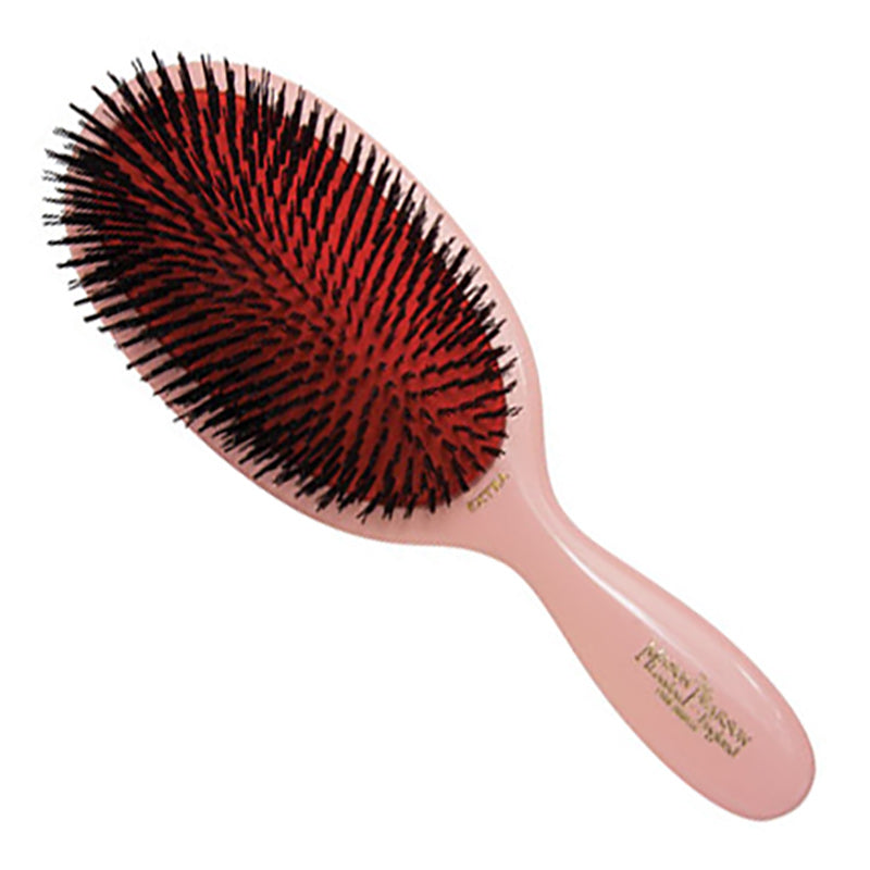 Large Extra Boar Bristle Hairbrush - Pink