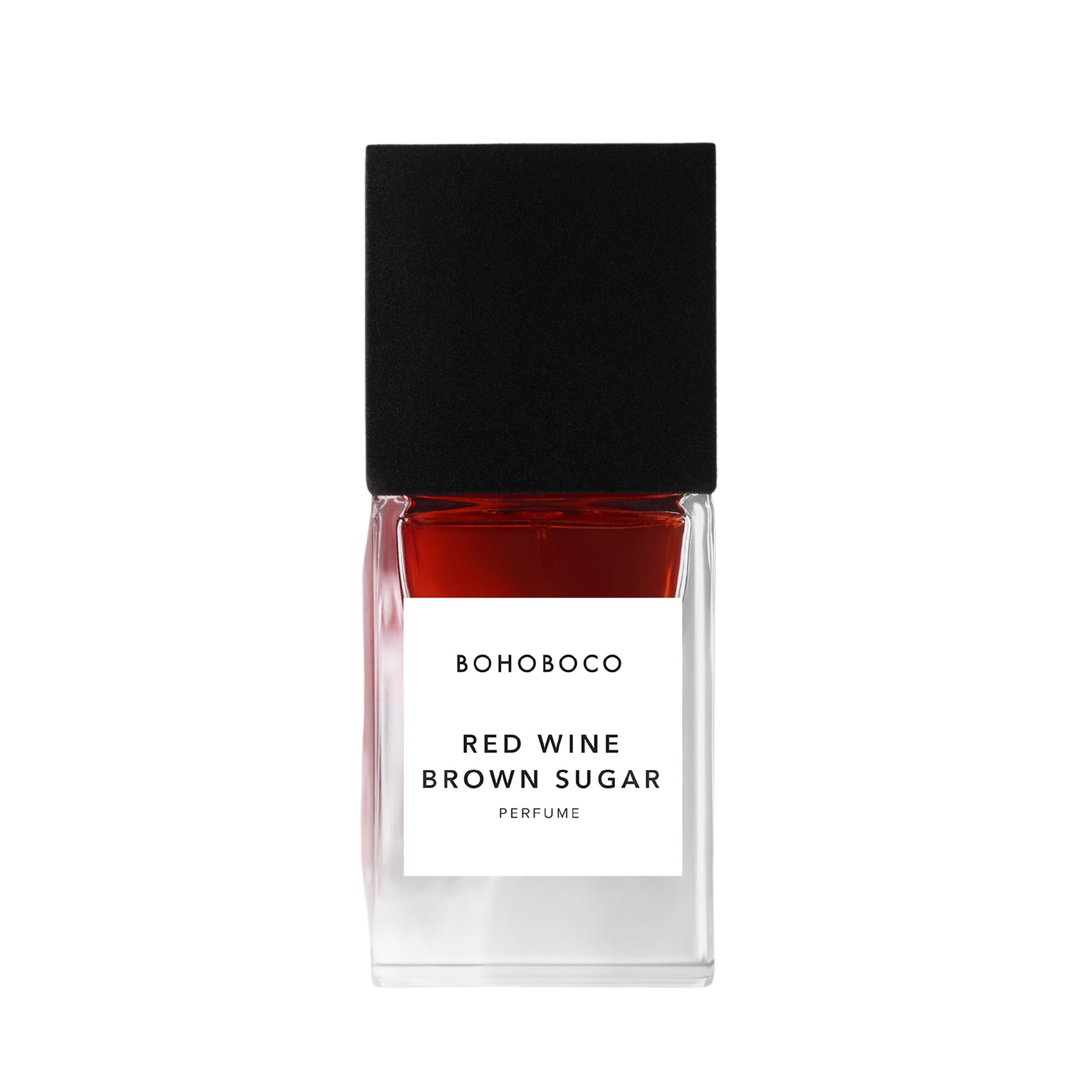 Bohoboco Red Wine Brown Sugar Bottle on white background