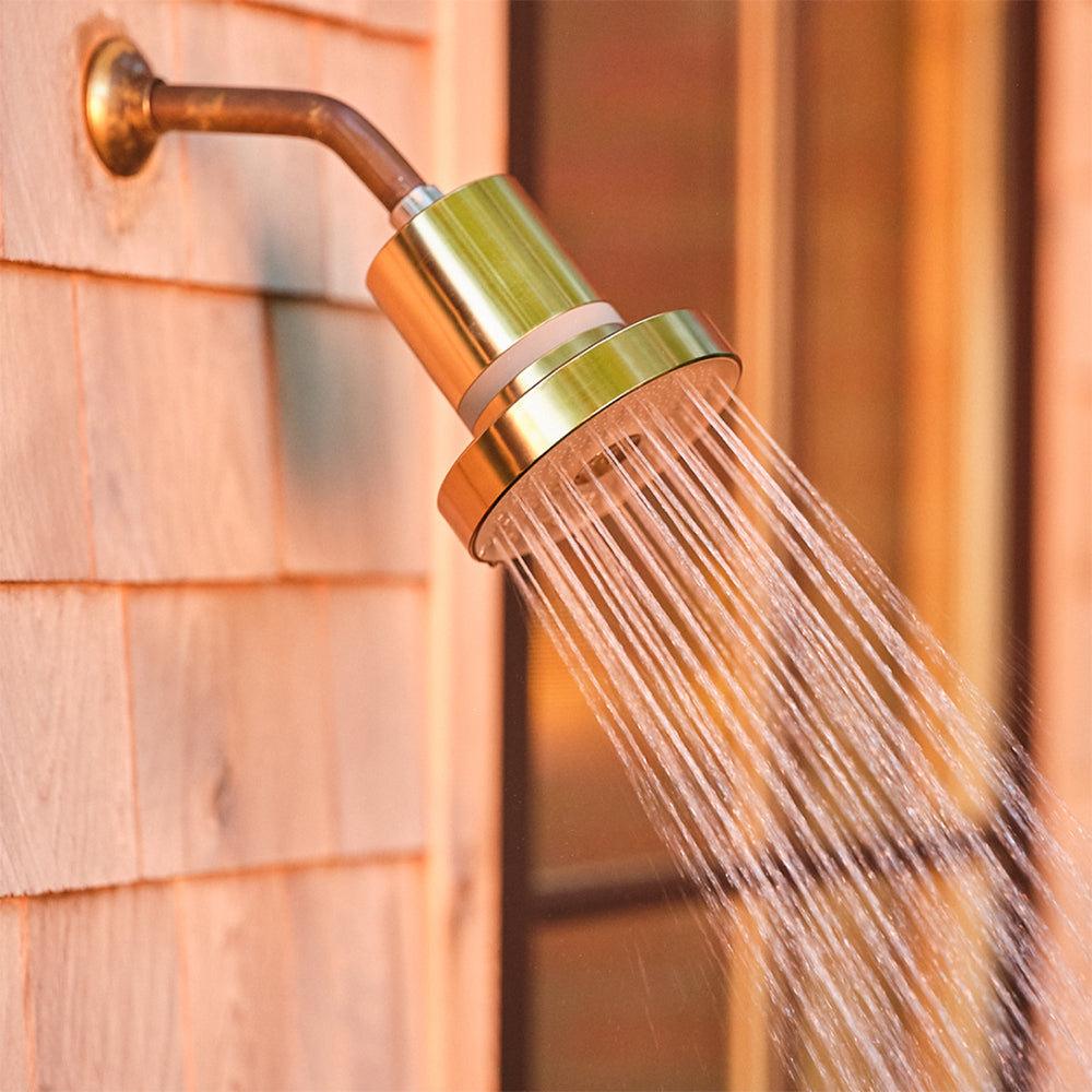 Brushed Gold Shower Head