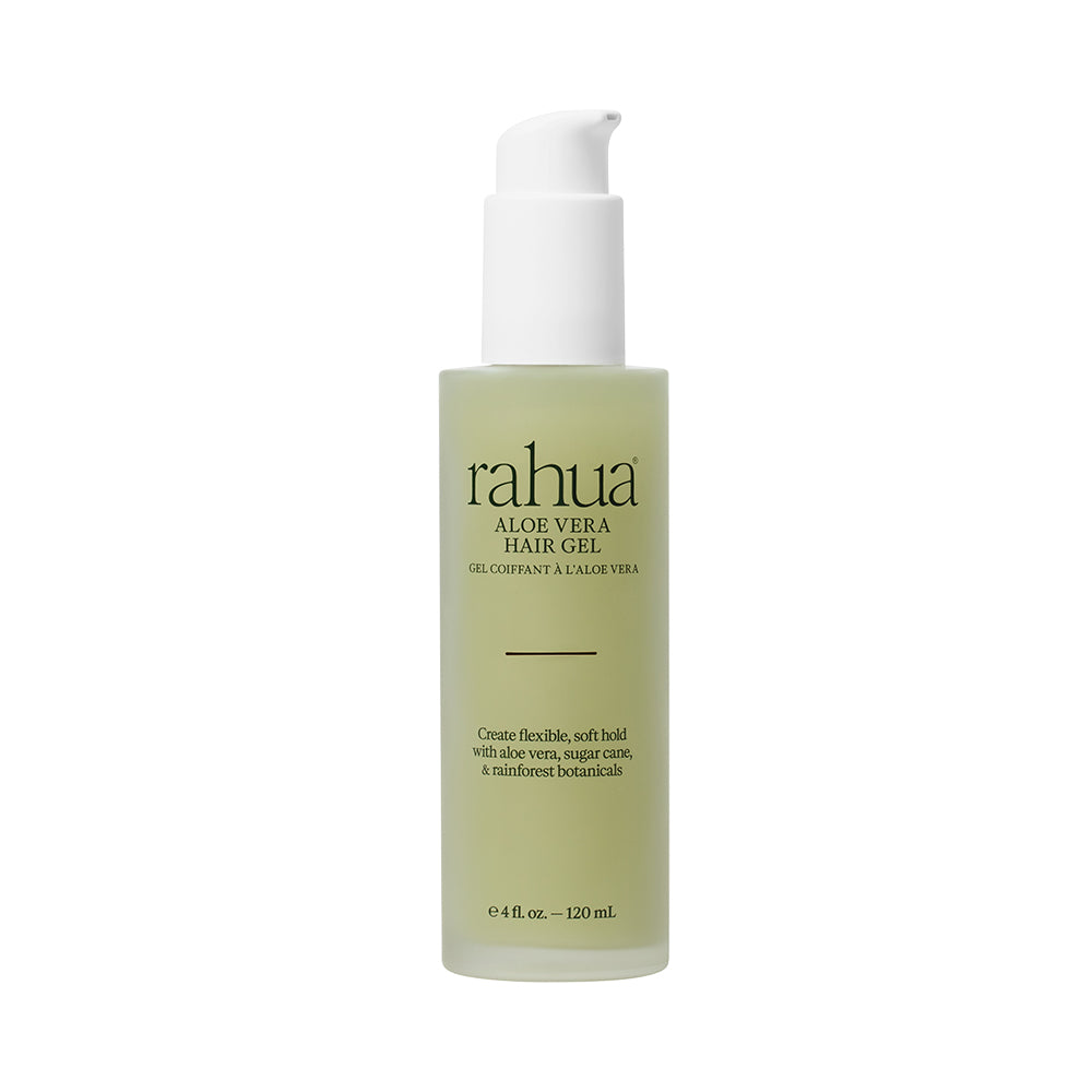 Rahua aloe vera hair gel bottle on a white background