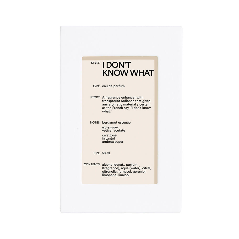I Don't Know What - Eau de Parfum – C.O. Bigelow