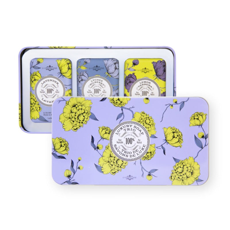 Soap Trio Gift Tin - Lavender