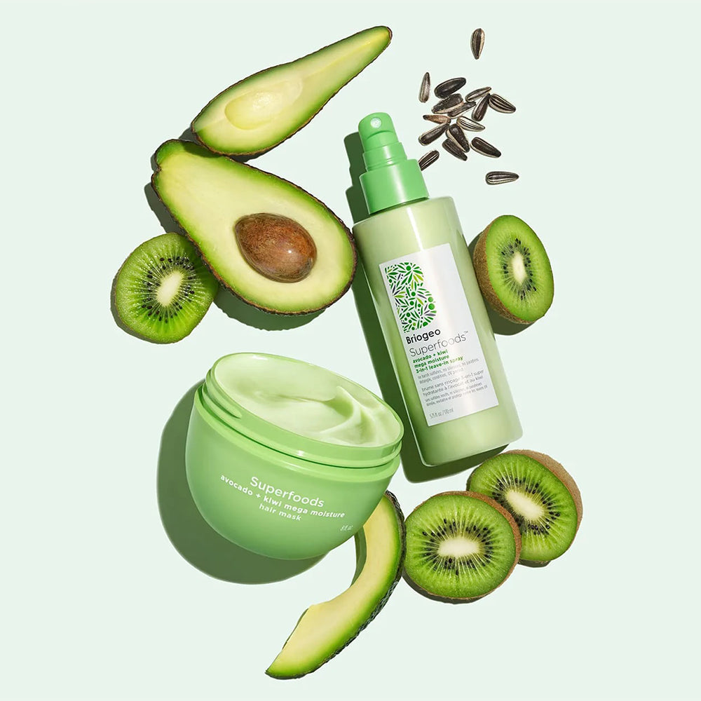 Superfoods Avocado + Kiwi Mega Moisture 3-in-1 Leave-In Conditioner