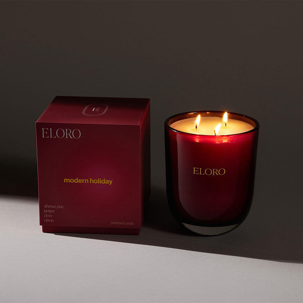 Modern Holiday Scented Candle