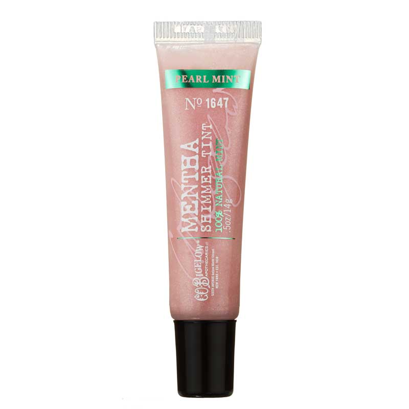 bigelow 1647  mentha shimmer lip tint in pearl mint