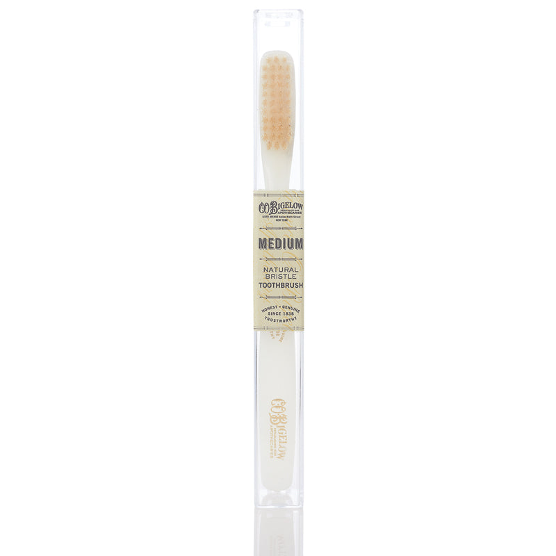 Natural Bristle Toothbrush - Medium Ivory